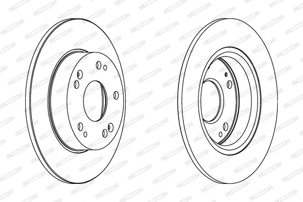 Stabdžių diskas (FERODO) DDF1558