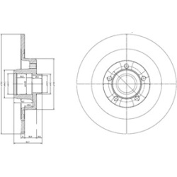 Stabdžių diskas (DELPHI) BG9024RS