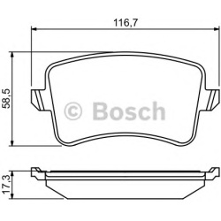 Trinkelės stabdžių diskinės (BOSCH) 0 986 494 254