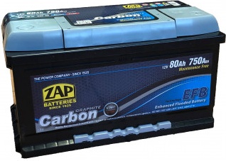 ZAP 80 Ah Carbon EFB akumuliatorius