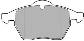 Stabdžių kaladėlės (DELPHI) LP1407