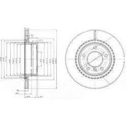 Stabdžių diskas (DELPHI) BG3901