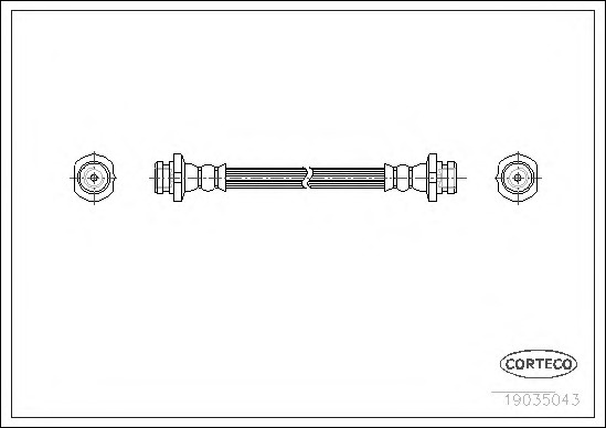 Stabdžių žarnelė (CORTECO) 19035043
