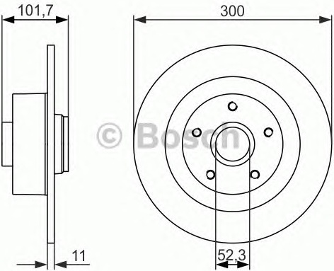Stabdžių diskas (BOSCH) 0986479573