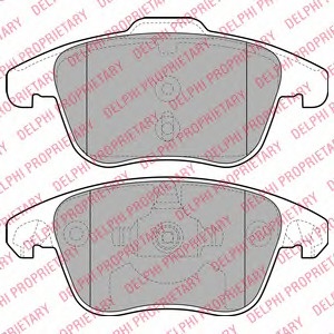 Stabdžių kaladėlės (DELPHI) LP2100