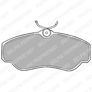 Stabdžių kaladėlės (DELPHI) LP913