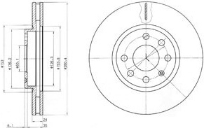Stabdžių diskas (DELPHI) BG3569