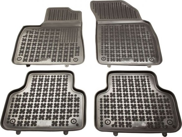 Guminiai kilimėliai paaukštintais kraštais Audi Q7  7 sėdynės 2015-> (REZAW PLAST) 200318
