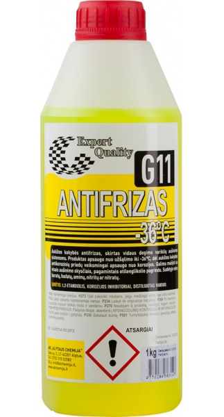Antifrizas G11 (-36°C), 1L (ALYTAUS CHEMIJA) Antifrizas G11, 1L