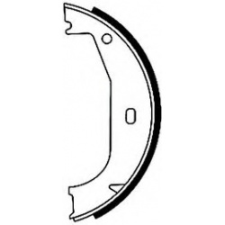 Rankinio stabdžio kaladėlių komplektas (HELLA PAGID) 8DA 355 050-351