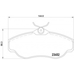 Stabdžių kaladėlės (HELLA PAGID) 8DB 355 009-531