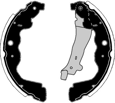 Stabdžių būgninės trinkelės (RAICAM) RA28720