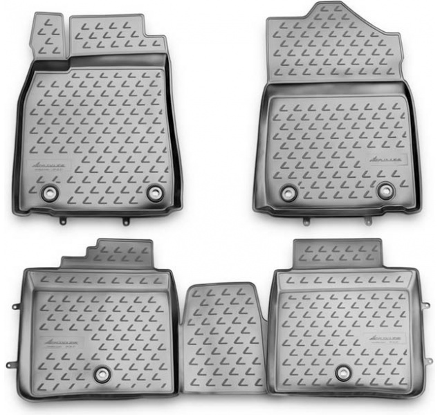Guminiai kilimėliai 3D LEXUS ES 2012-> 4 pcs. /L41012G /gray