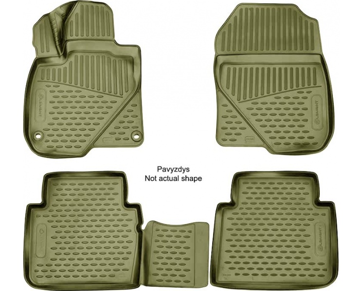 Guminiai kilimėliai 3D DACIA Sandero, 2012->, 4 pcs. /L11011G /gray