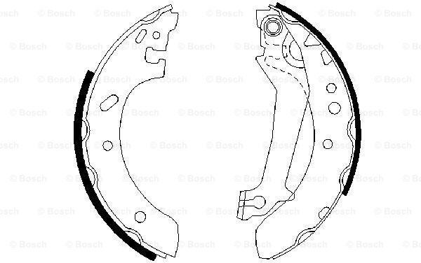 Stabdžių trinkelių komplektas (BOSCH) 0986487561