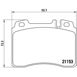 Stabdžių trinkelių rinkinys, diskinis stabdys (BREMBO) P50010