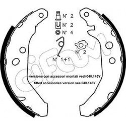 Stabdžių trinkelių komplektas (CIFAM) 153-117K