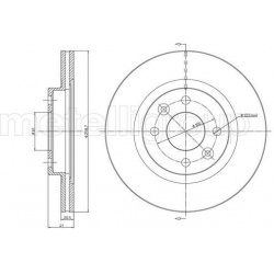 Stabdžių diskas (CIFAM) 800-549C