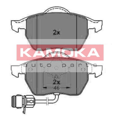 Stabdžių trinkelių rinkinys, diskinis stabdys (KAMOKA) JQ1011180