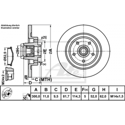 Stabdžių diskas ATE 24.0111-0173.2