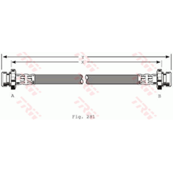 Stabdžių žarnelė (TRW) PHA213