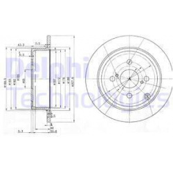 Stabdžių diskas (DELPHI) BG3889