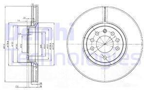 Stabdžių diskas (DELPHI) BG3973