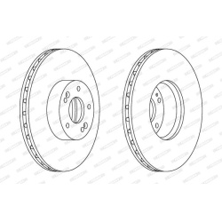 Stabdžių diskas (FERODO) DDF1631C-1