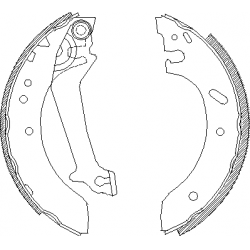 Stabdžių trinkelių komplektas (REMSA) 4670 01