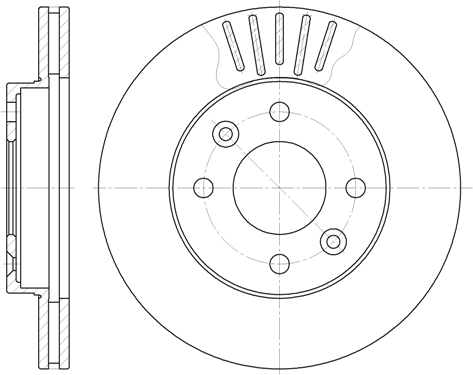Stabdžių diskas (REMSA) 6080 10
