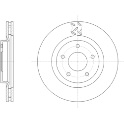 Stabdžių diskas (REMSA) 61553 10