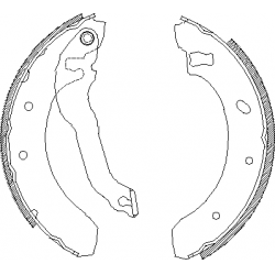 Stabdžių trinkelių komplektas (REMSA) 4395 00