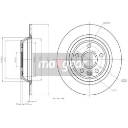 Stabdžių diskas FORD T. MONDEO 07- (MAXGEAR) 19-1853