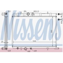 Radiatorius Citr/Peug 206 (63696) 1.4i-2.0HDI 02> (NISSENS) 63502