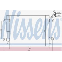 Kondicionieriaus radiatorius VW Tiguan 07- (NISSENS) 940138