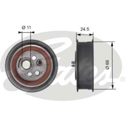 Įtempiklio skriemulys, paskirstymo diržas (GATES) T41103