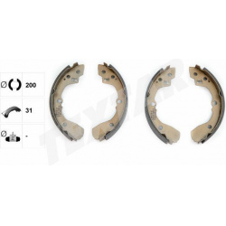 Stabdžių trinkelių komplektas (TEXTAR) 91065000