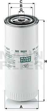 Kuro filtras (MANN-FILTER) WK962/4