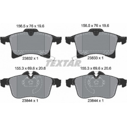 Stabdžių kaladėlės (TEXTAR) 2383281