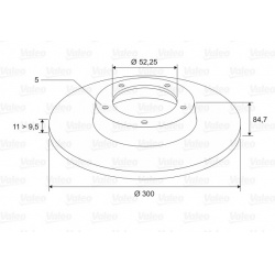 Stabdžių diskas (VALEO) 197310