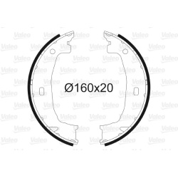 Rankinio stabdžio kaladėlių komplektas (VALEO) 562808