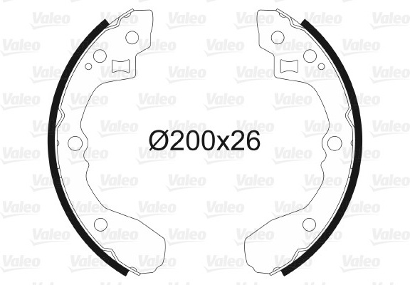 Stabdžių trinkelių komplektas (VALEO) 564000