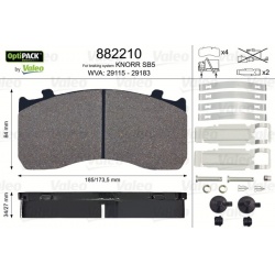 Stabdžių kaladėlės (VALEO) 882210