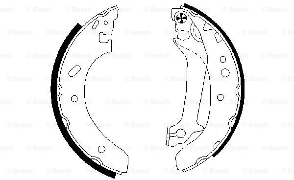 Stabdžių trinkelių komplektas (BOSCH) 0 986 487 674