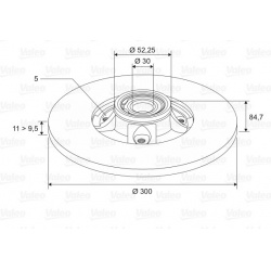 Stabdžių diskas (VALEO) 197313