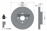 Stabdžių diskas (TEXTAR) 92077203
