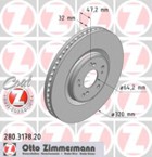 Stabdžių diskas (ZIMMERMANN) 280.3178.20