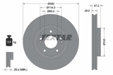Stabdžių diskas (TEXTAR) 92166500
