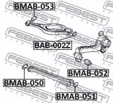 Valdymo svirtis Bushing BMW 3 E36 1990-2000 (FEBEST) BMAB-053