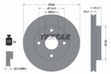 Stabdžių diskas (TEXTAR) 92133600